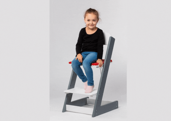 rostoucí židle modrá