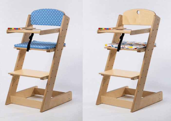 rostoucí židle přírodní