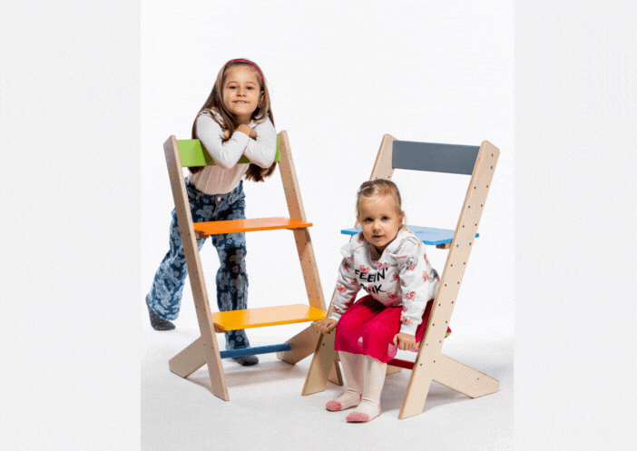 rostoucí židle ořech