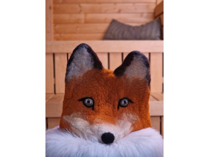 Designová čepice do sauny - oranžová liška