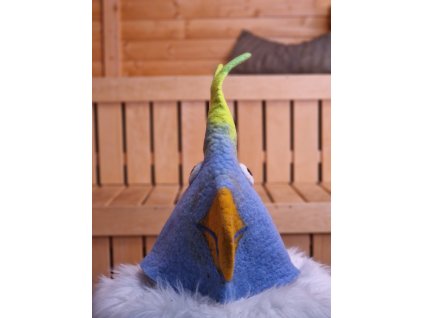 Designová čepice do sauny - papoušek