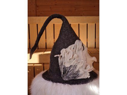 Saunový klobouk - Černá