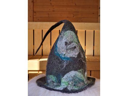 Saunový klobouk - Šedá