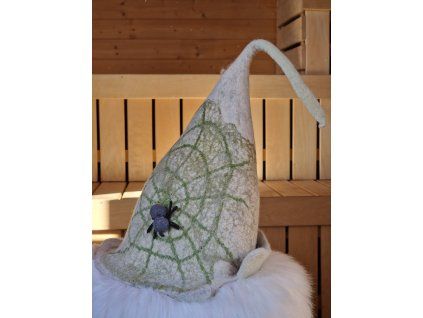 Saunový klobouk - Bílá