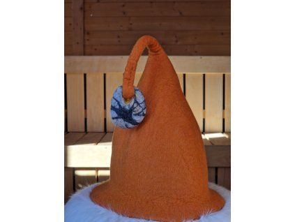 Saunový klobouk - Oranžová