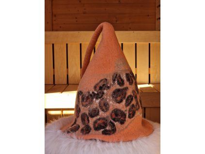 Saunový klobouk - Oranžová