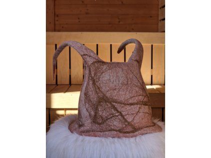 Saunový klobouk - Hnědá