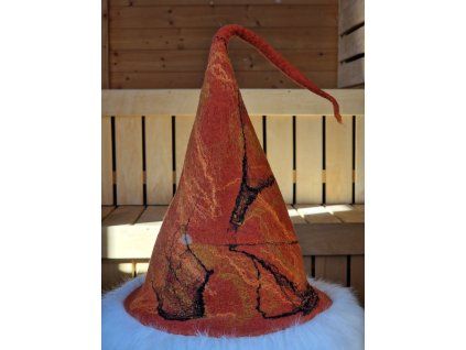 Saunový klobouk - Oranžová