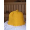 Přírodní čepice / klobouk do sauny  - Jednobarevné