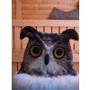 Designová čepice do sauny - hnědá sova