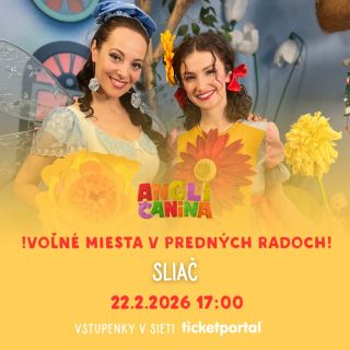 🎤✨ Uvoľnili sa miesta v PREDNÝCH RADOCH! ✨🎤 Na obľúbené turné Angličanina na Sliači máme pre vás skvelú správu – do prvých...