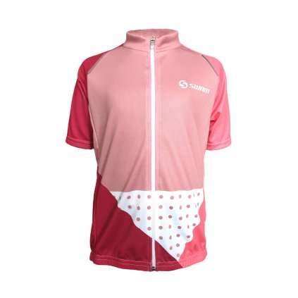 detsky cyklisticky dres swam hobby kid fun ruzova