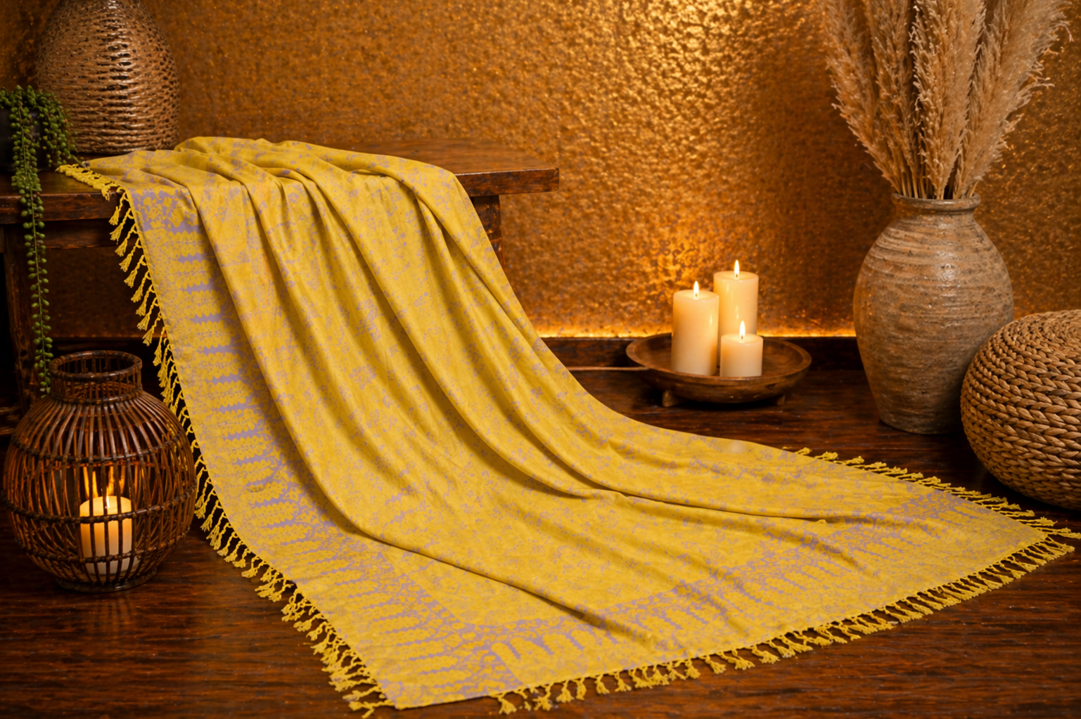 Lehký sarong s ornamenty