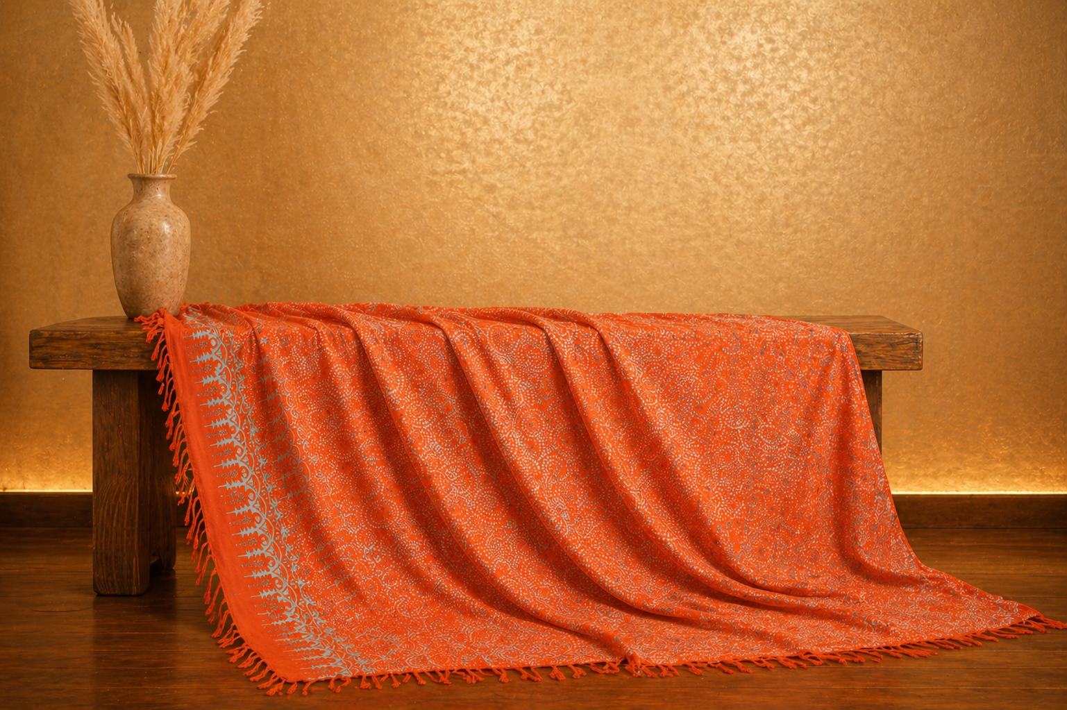 Sarong v ohnivých barvách