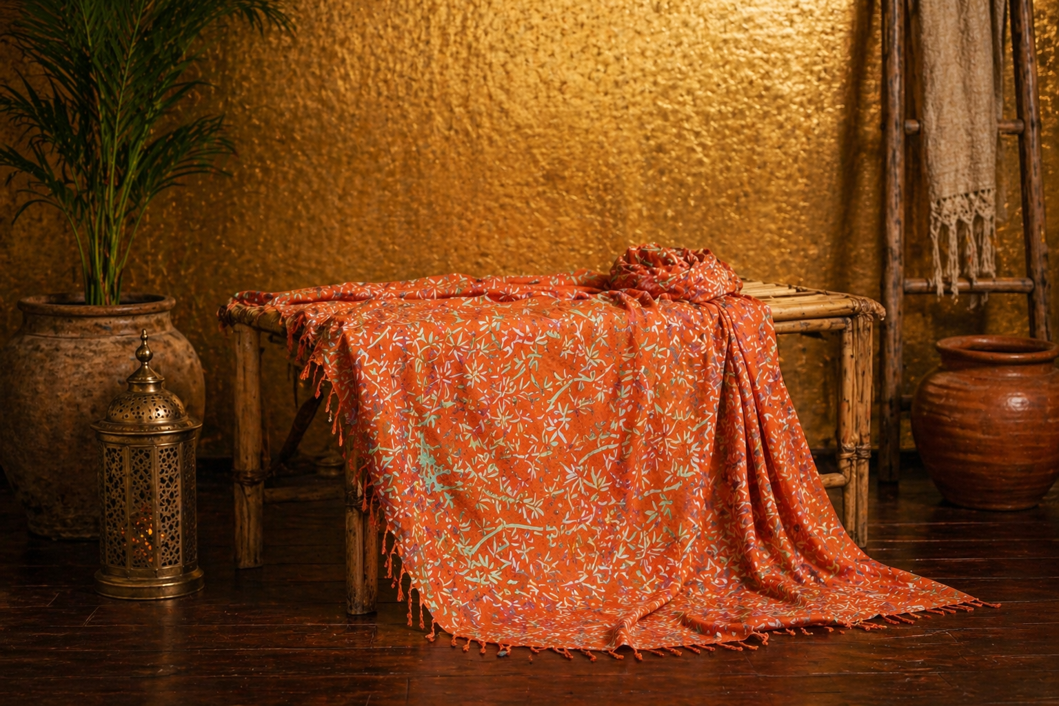 Sarong s motivem listů