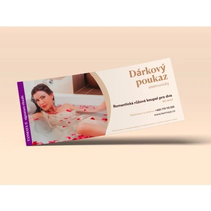 Ruzova koupel pro dva