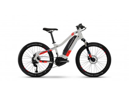 Haibike Hardfour - Cool grey/Red/Cyan (2021)