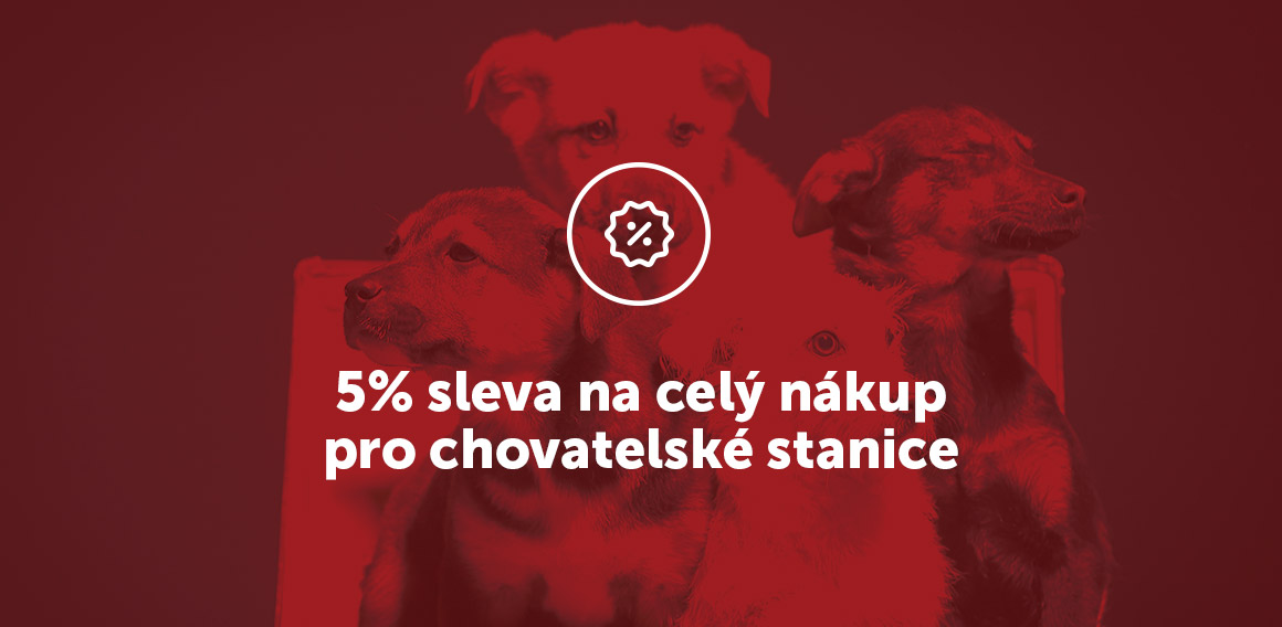 chovatelské stanice, sleva 5%
