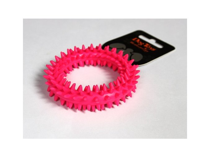 Kroužek dentální růžový TPR 9x9x2.2cm