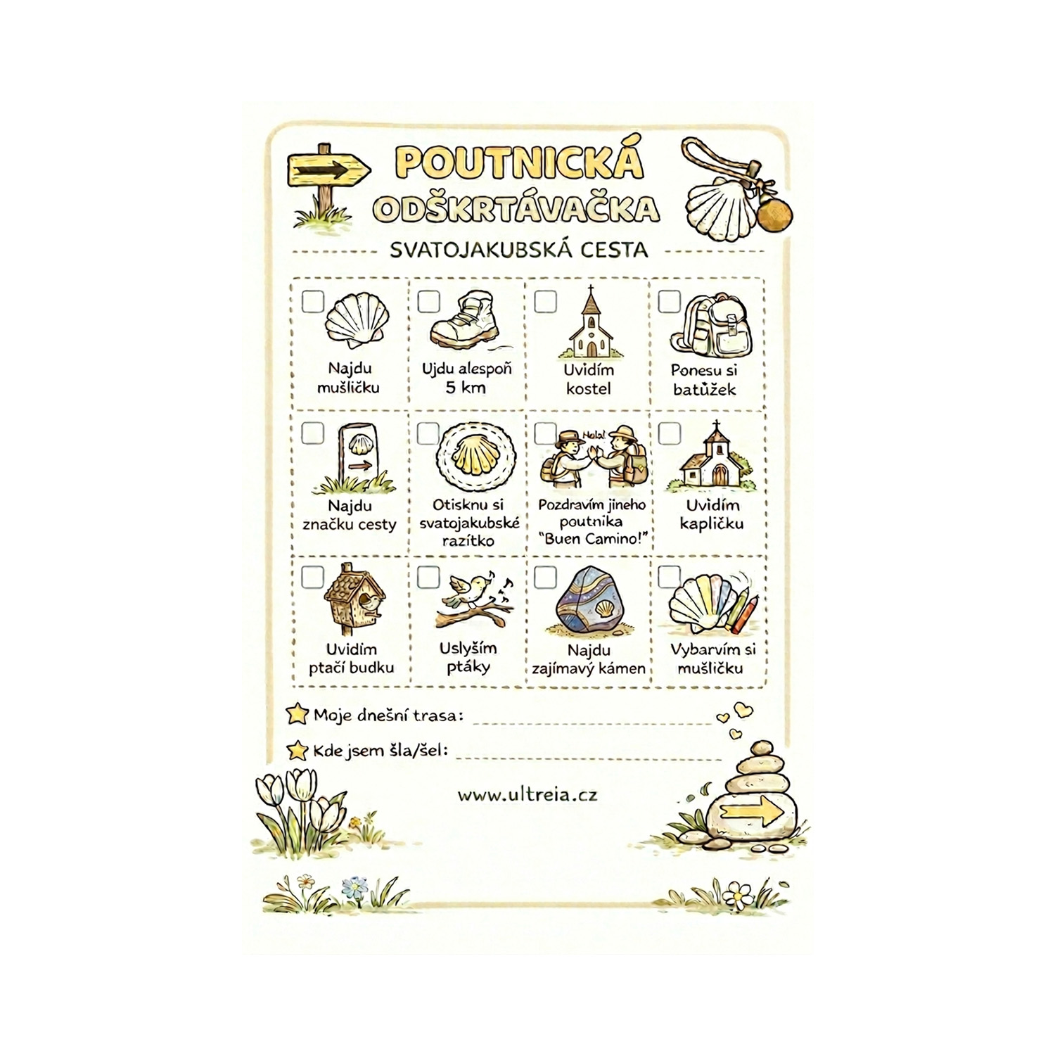 Poutnická odškrtávačka