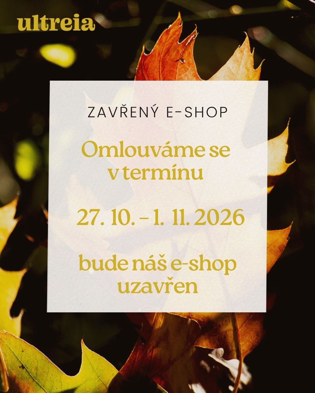 Uzavření e-shopu