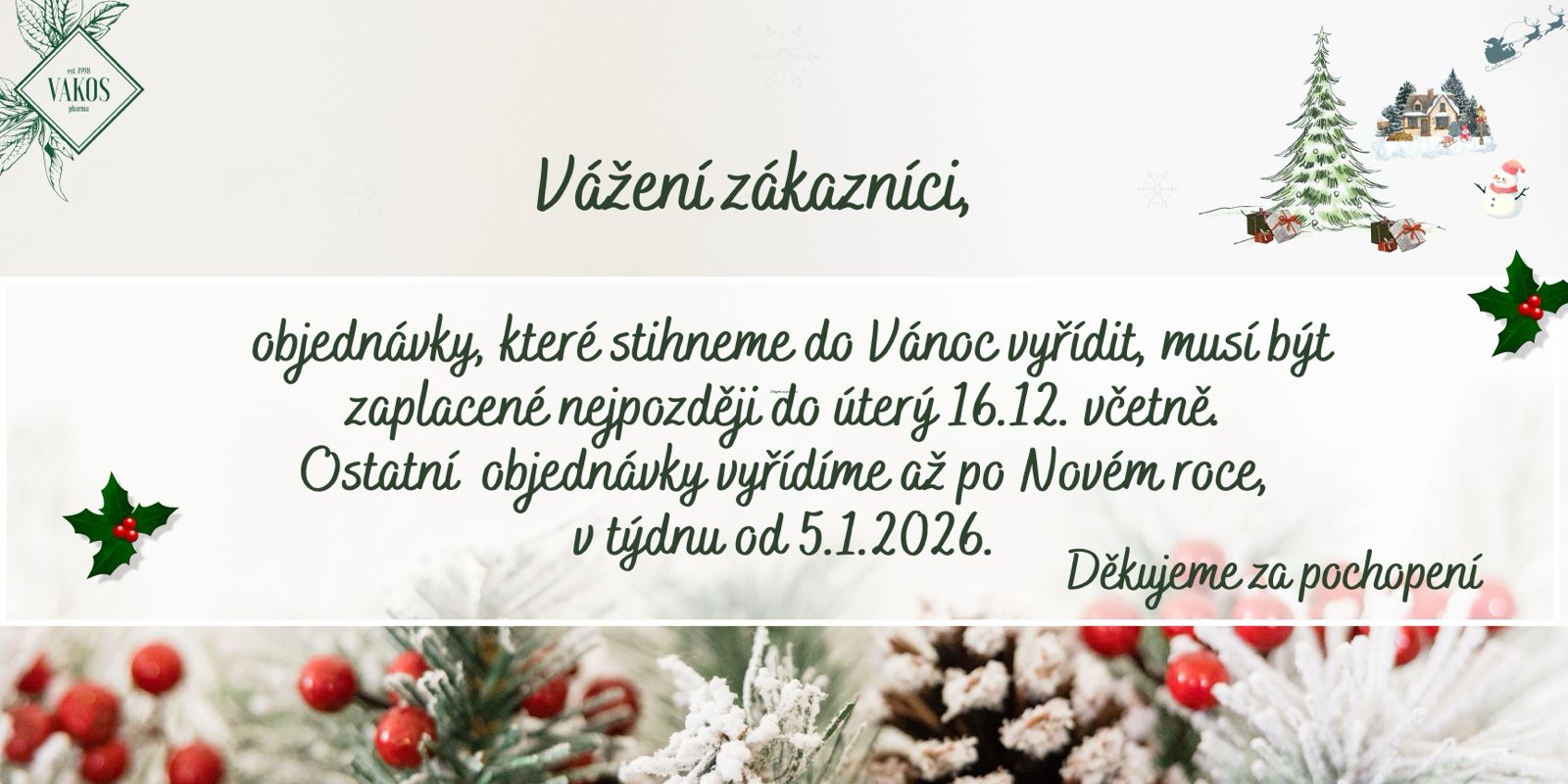 vánoční odstávka