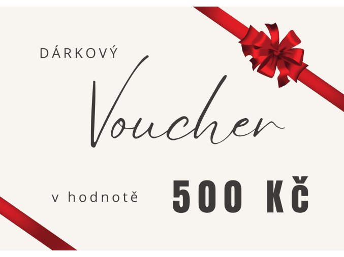 DÁRKOVÝ VOUCHER 500 KČ