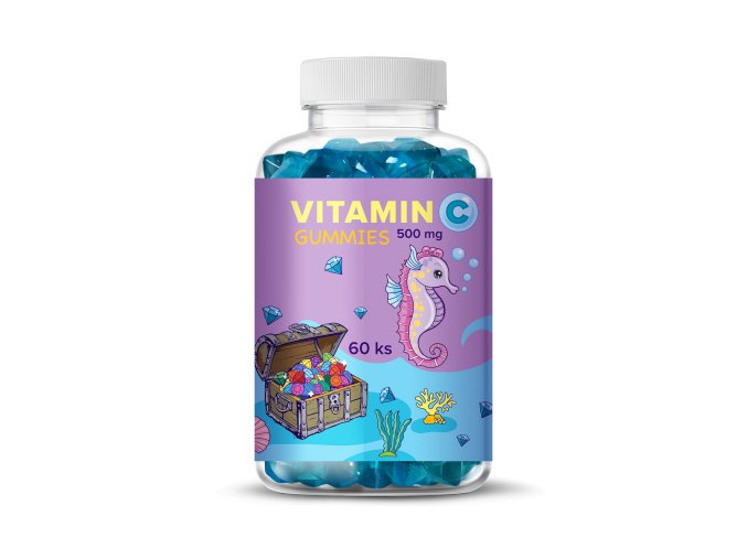 Vitamin C GUMMIES BEZ CUKRU s příchutí tropického ovoce