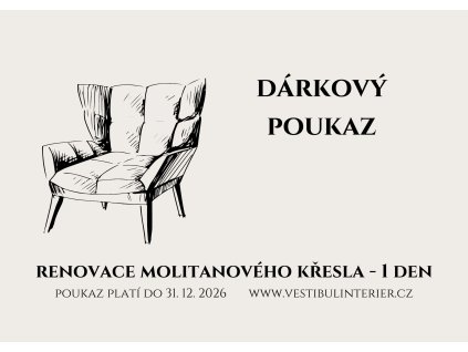 DÁRKOVÝ POUKAZ NA KURZ MOLITANOVÝCH KŘESEL