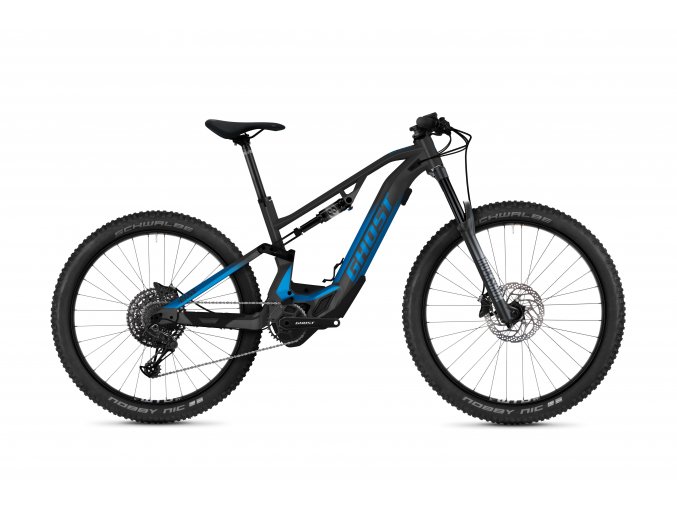 GHOST E-bikes E-ASX 160 Essential B625 - Dark Grey / Light Blue 2022 (Velikost XL (185-200cm))
