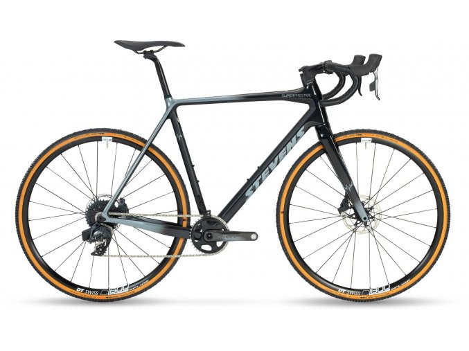 STEVENS SUPER PRESTIGE FORCE eTAP AXS ČERNO/ŠEDÁ 2022 (Velikost XL (185-200cm))