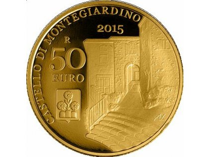 357 sada pametnich zlatych minci 50eur a 20eur 2015 architektonicke skvosty san marina zamky montegiardino a faetano proof