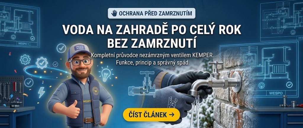 Nezámrzný venkovní ventil Kemper Frosti-Plus: Jak funguje a jak na montáž?
