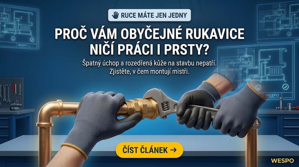 Základní výbava instalatéra: Rukavice EverTouch Micro a kleště KNIPEX Cobra pro precizní i těžkou montáž