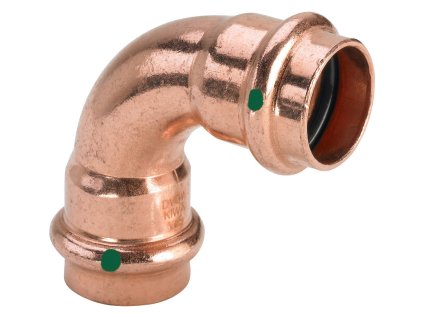 Koleno CU lisovací FF 90° 22 mm Profipress - kód 291518