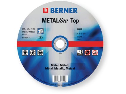 Kotouč řezný na kov METALline Top 125x1,6x22