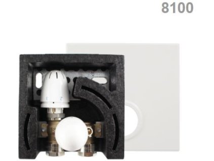 Omezovač teploty zpátečky FLOORFIX Compact, bílý - 1810030 HERZ