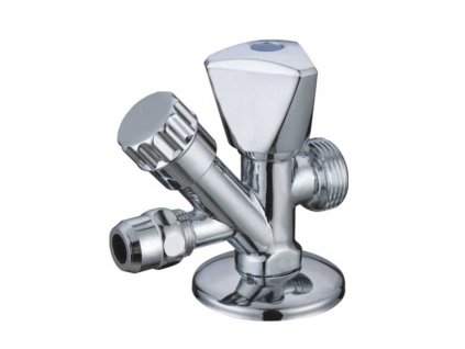 Ventil rohový kombinovaný 1/2“ x 3/4“ x 3/8“ Aquaristo