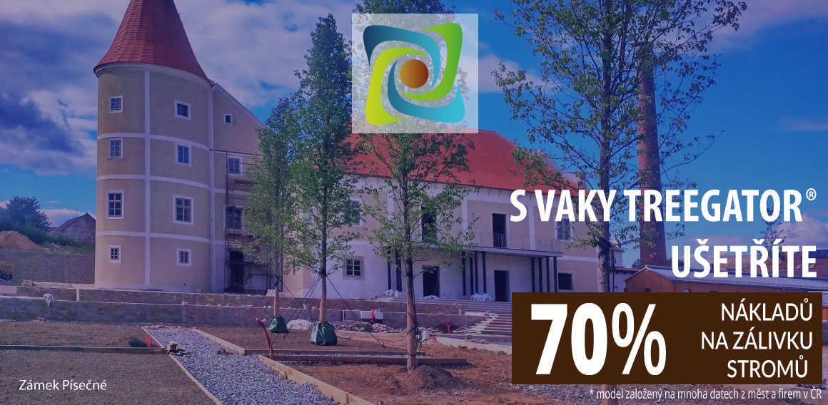 Zavlažovací vaky Treegator ušetří 70% nákladů na zálivku