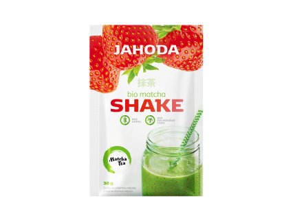 matcha tea shake jahoda