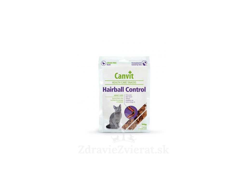 canvit health care cat hairball control snack 100 g