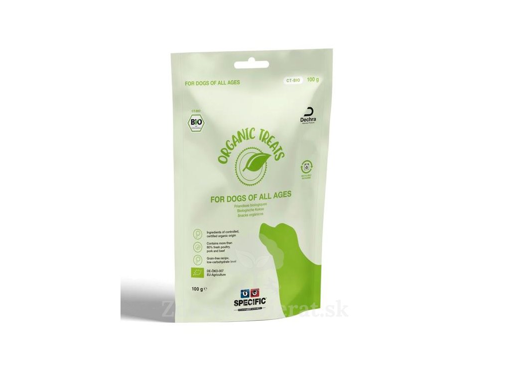 specific ct bio organic treats for dogs pochutky 6 x 100 g