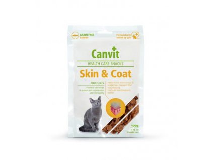 canvit health care cat skin coat snack 100 g