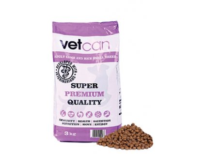 vetcan adult lamb rice small breed 3 kg