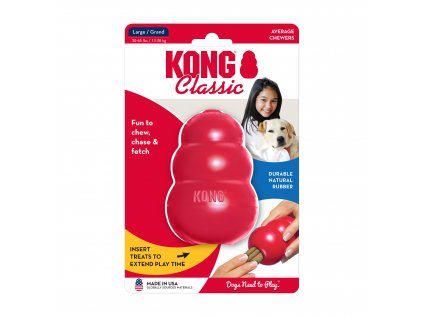 hracka kong guma classic granat cerveny l.1