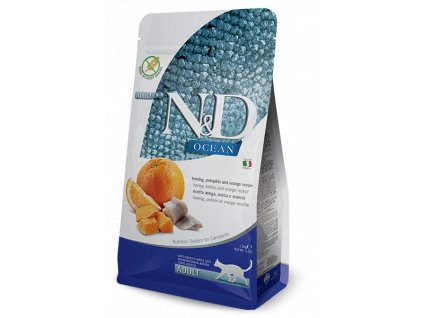 farmina n d cat ocean pumpkin gf adult herring orange 1 5 kg