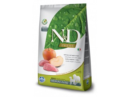 farmina n d grain free dog adult medium boar apple