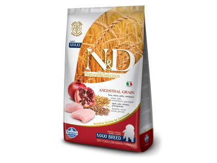 farmina n d dog lg puppy maxi chicken pomegrante 2 5 kg