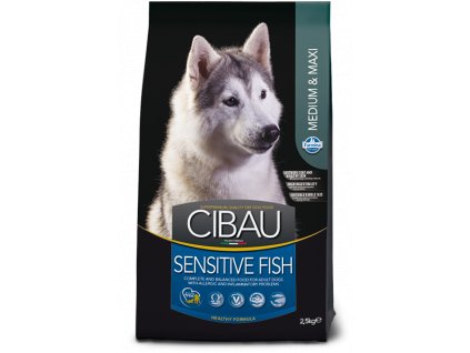 farmina cibau dog adult sensitive fish medium maxi