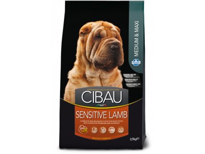 farmina cibau dog adult sensitive lamb medium maxi